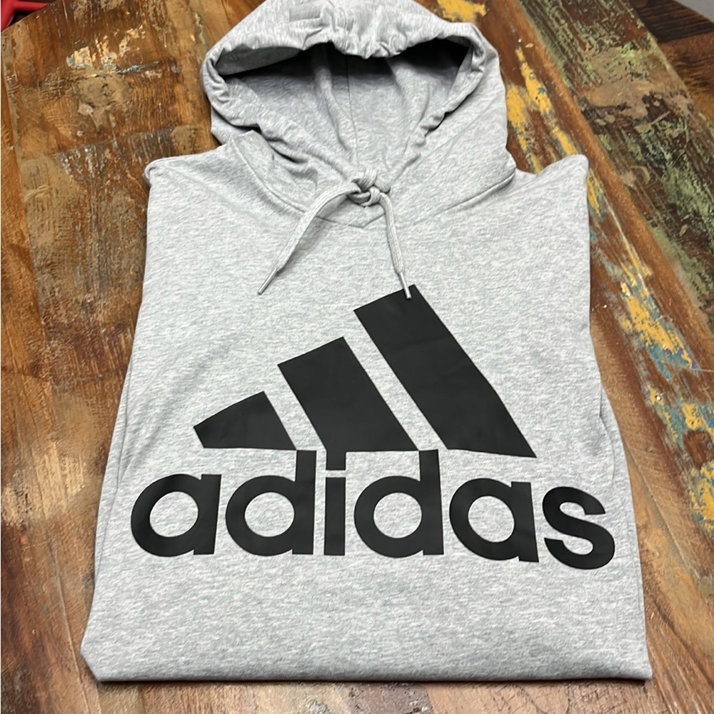 NWT Adidas Long Sleeve Hooded Tee-Large Tall